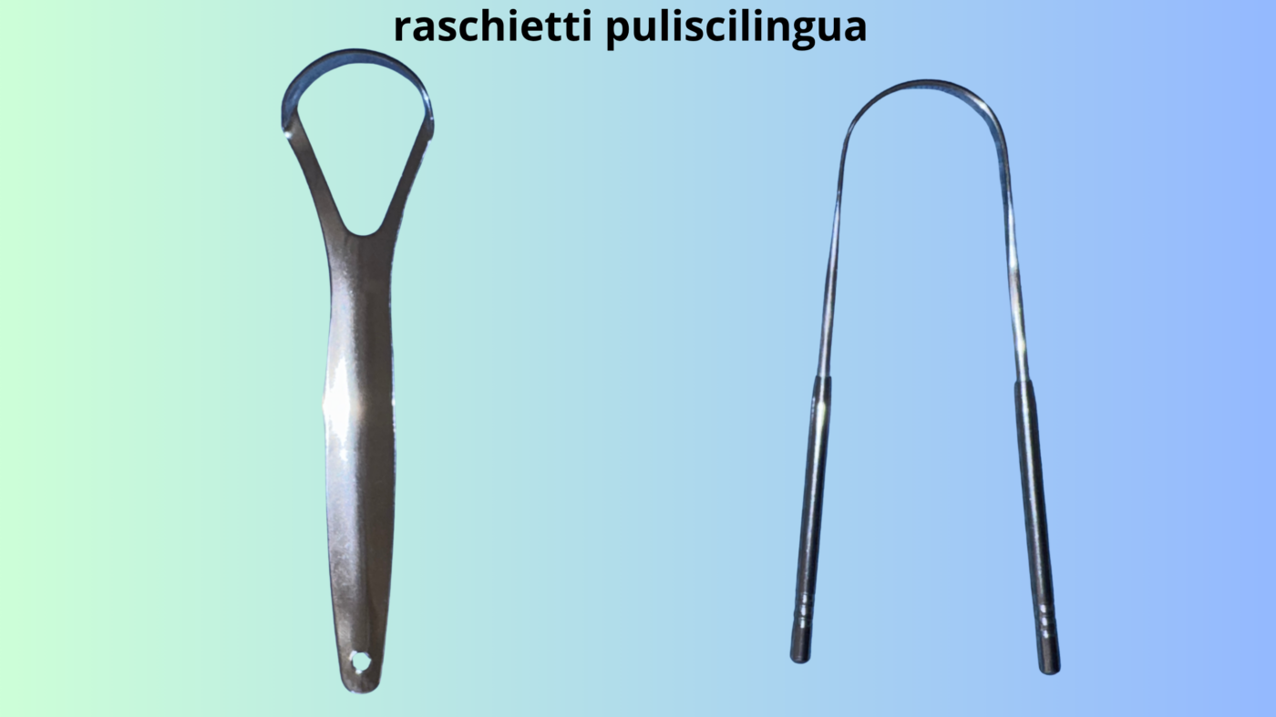 Raschietti puliscilingua cura alitosi e rimozione VSC
